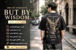 تیشرت باکسی BUT BY WISDOM نمای جلو - تیشرت باکسی مشکی